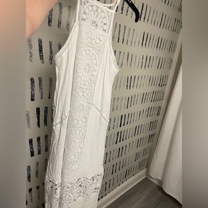 White crochet lined dress size small. Altar’d State